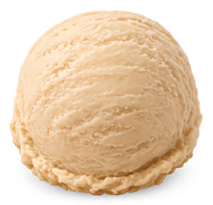 Eiskugel Haselnuss der Sylter Eismanufaktur