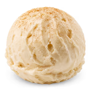 Eiskugel Milchreis der Sylter Eismanufaktur