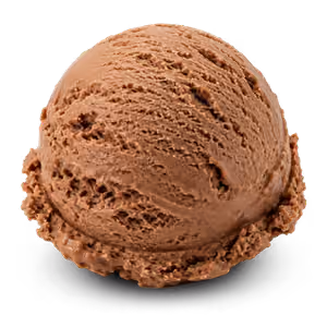 Eiskugel Schokolade der Sylter Eismanufaktur