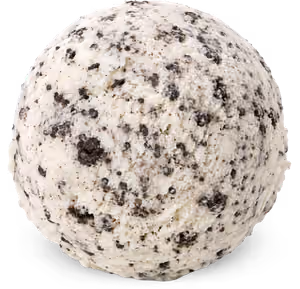 Eiskugel Stracciatella der Sylter Eismanufaktur