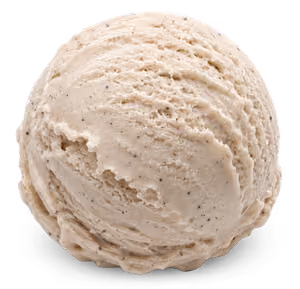Eiskugel Vanille der Sylter Eismanufaktur